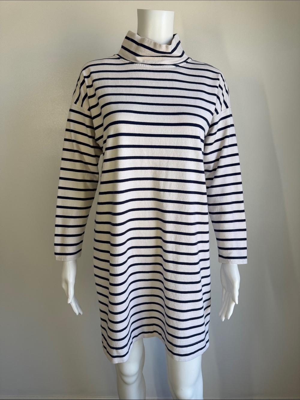 Vineyard Vines Striped Mock Neck Sweatshirt Dress - Size M